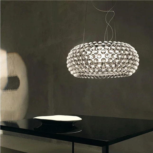 Suspension Foscarini Caboche en acrylique LED, design nordique pour intérieur