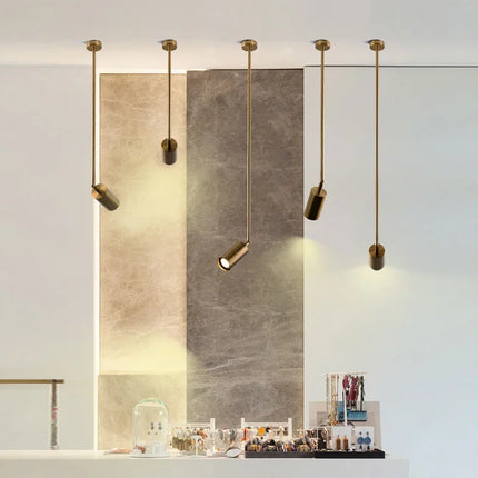 Suspension LED Nordique Moderne en Fer et Aluminium, Angle Réglable, Luminaire d’Intérieur