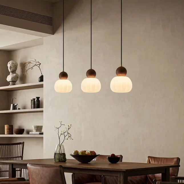Suspension lustre chambre moderne créatif style nordique Jack-o'-lanterne