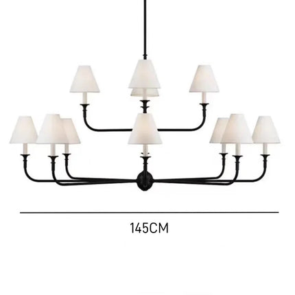 Suspension moderne en métal chrome poli pour salon et salle à manger