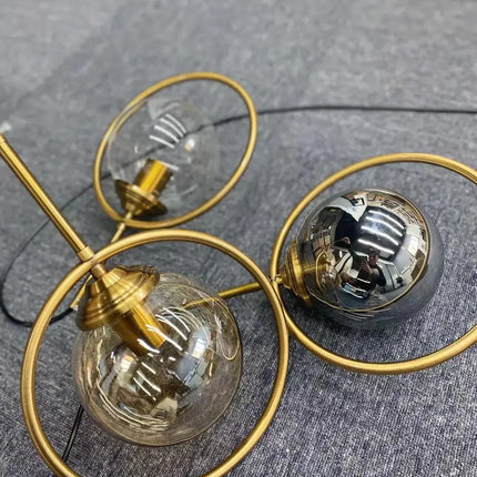 Suspension boule en verre moderne, luminaire décoratif pour cuisine et salle à manger