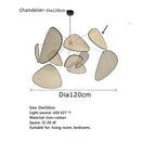 Diamètre120cm / 90v-260v / Lumière chaude