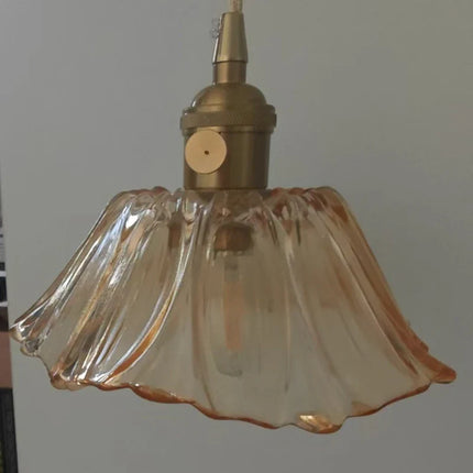 Suspension LED en verre violet moderne avec interrupteur, éclairage cosy