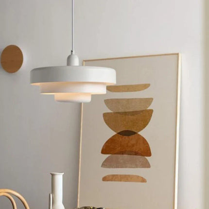 Suspension LED Macaron Nordique en acier et aluminium, éclairage cosy pour salon et restaurant