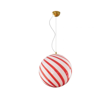 Suspension boule en verre coloré moderne LED pour chambre et salon