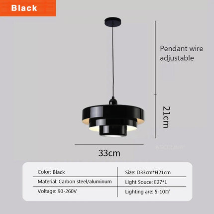 Suspension Bauhaus en verre blanc et orange, éclairage chaleureux pour intérieur moderne