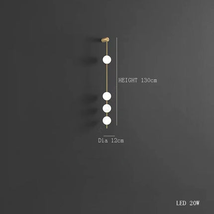Suspension LED moderne en laiton cuivré boule blanche pour bar et salon