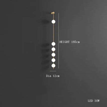 Suspension LED moderne en laiton cuivré boule blanche pour bar et salon