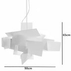 Diamètre 95cm Blanc / Lumière chaude