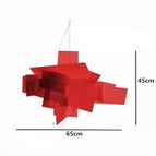 Diamètre 65cm Rouge / Lumière Froide