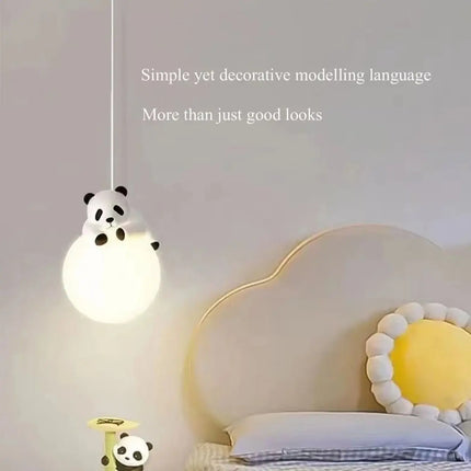 Suspension LED créative animaux dessin animé en PVC pour chambre